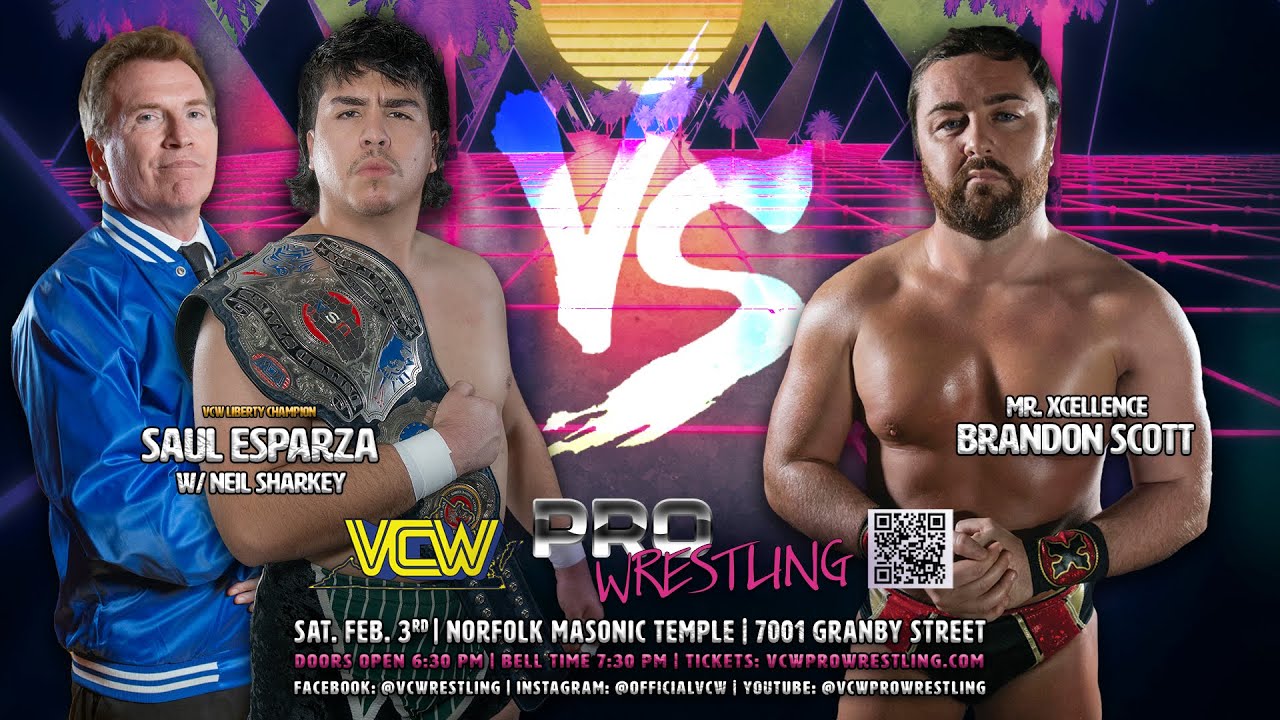 Saul Esparza vs. Brandon Scott | VCW Liberty Championship Match