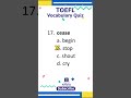 TOEFL IELTS Vocabulary Quiz Try Now question 16 to 20