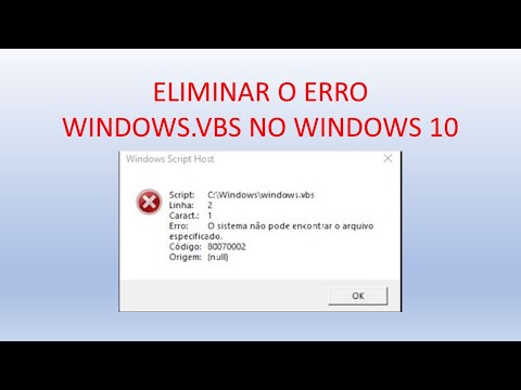 Eliminar de vez da inicialização o erro windows.vbs. Retirar windows vbs