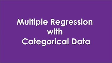 M5-8-4a Multiple Regression with Categorical Data