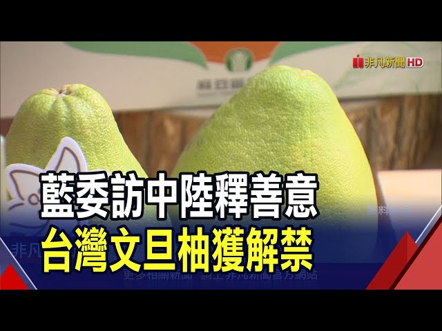 北京再釋善意!准台灣"符合檢疫"文旦柚輸入...農民:樂觀其成 農業部: