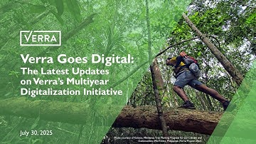 Webinar: Updates on Verra