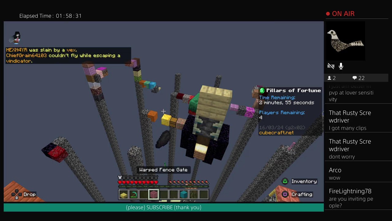 Pillars of fortune minecraft bedrock cubecraft live youtube