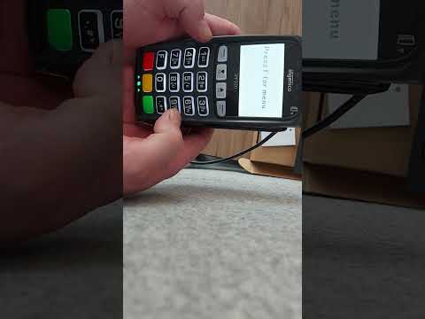 How to get to Ingenico IPP320 internal settings menu