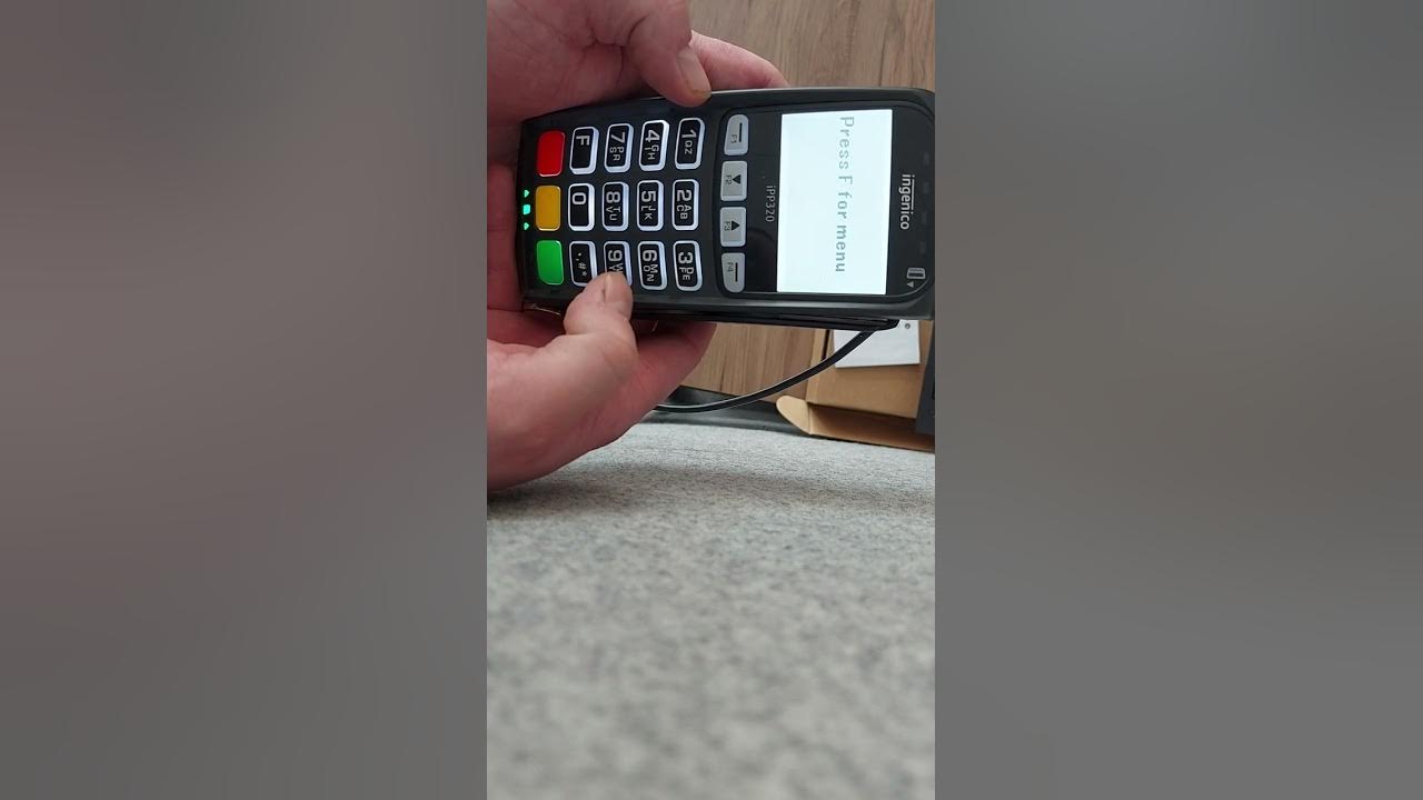 How to get to Ingenico IPP320 internal settings menu YouTube
