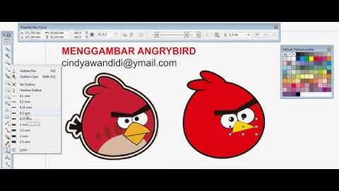 Menggambar Angry Bird dengan CorelDraw X5