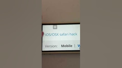 NEW Safari hack/crash on iOS 6.1.3 iPhone 4