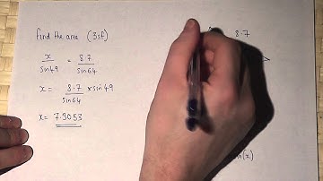 Trigonometry : The Sine Rule and the Area of a Triangle