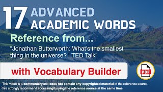17 Advanced Academic Words Ref from \\