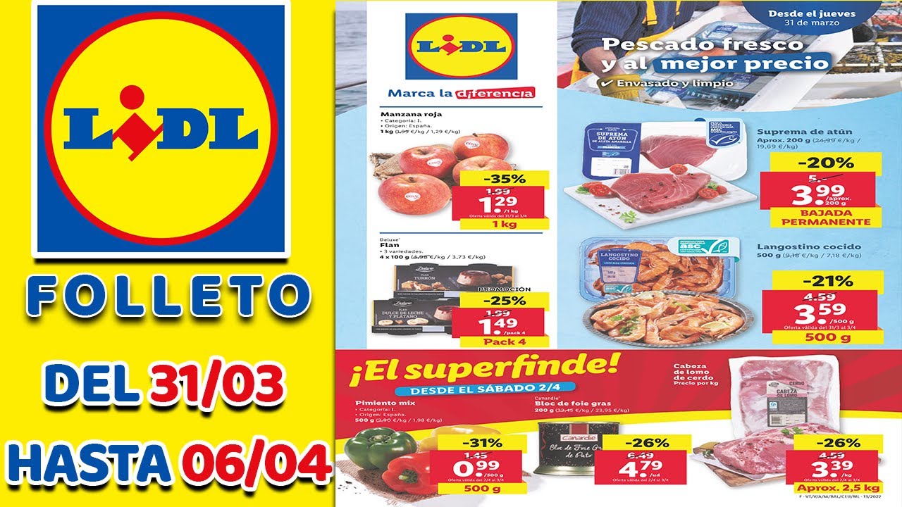 Lidl esta semana desde el 31/03 hasta el 06/04 🔥 catalogo esta semana folleto lidl en abril YouTube