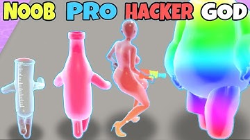 NOOB vs PRO vs HACKER vs GOD in Color Runner