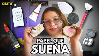 Asmr💄 Te Maquillo Con Papel📄* Productos Caros*💎Asmr Para Dormir Profundo - Vivalen Asmr