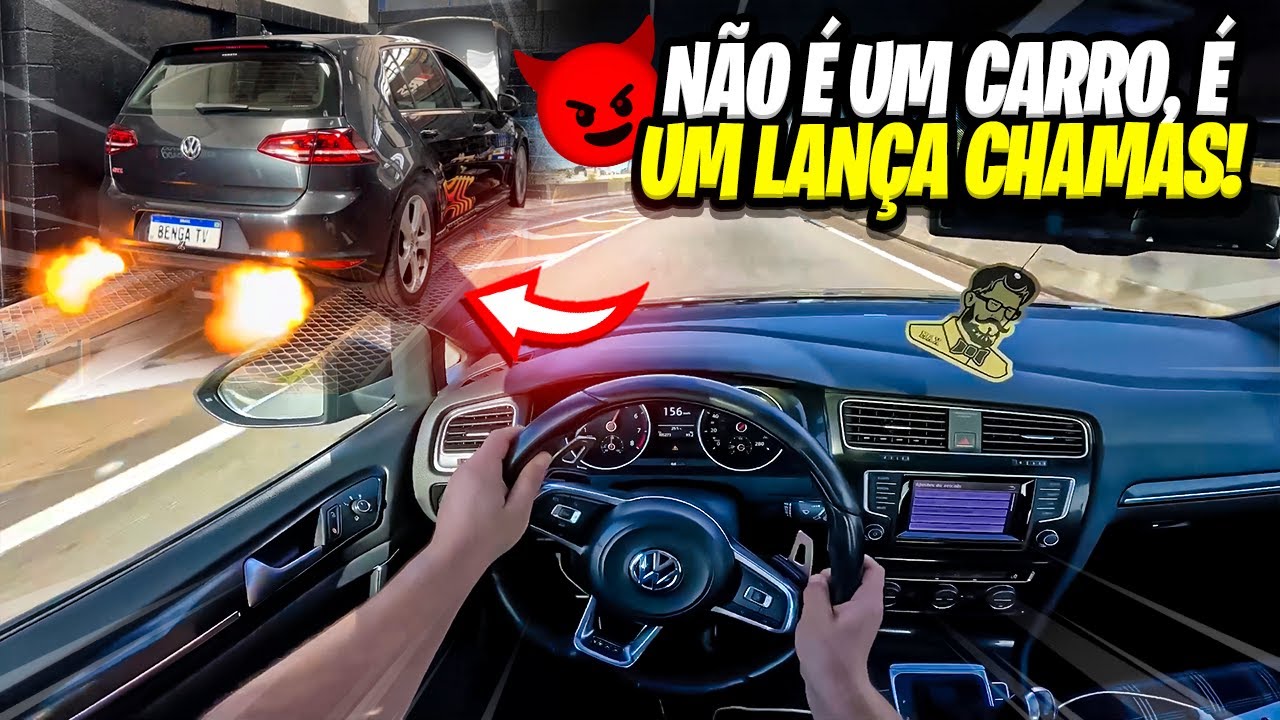 ACELERO BRUTAL DE GOLF GTI STAGE 2 DO BENGA TV! 😈 A FERRARI DA VW?