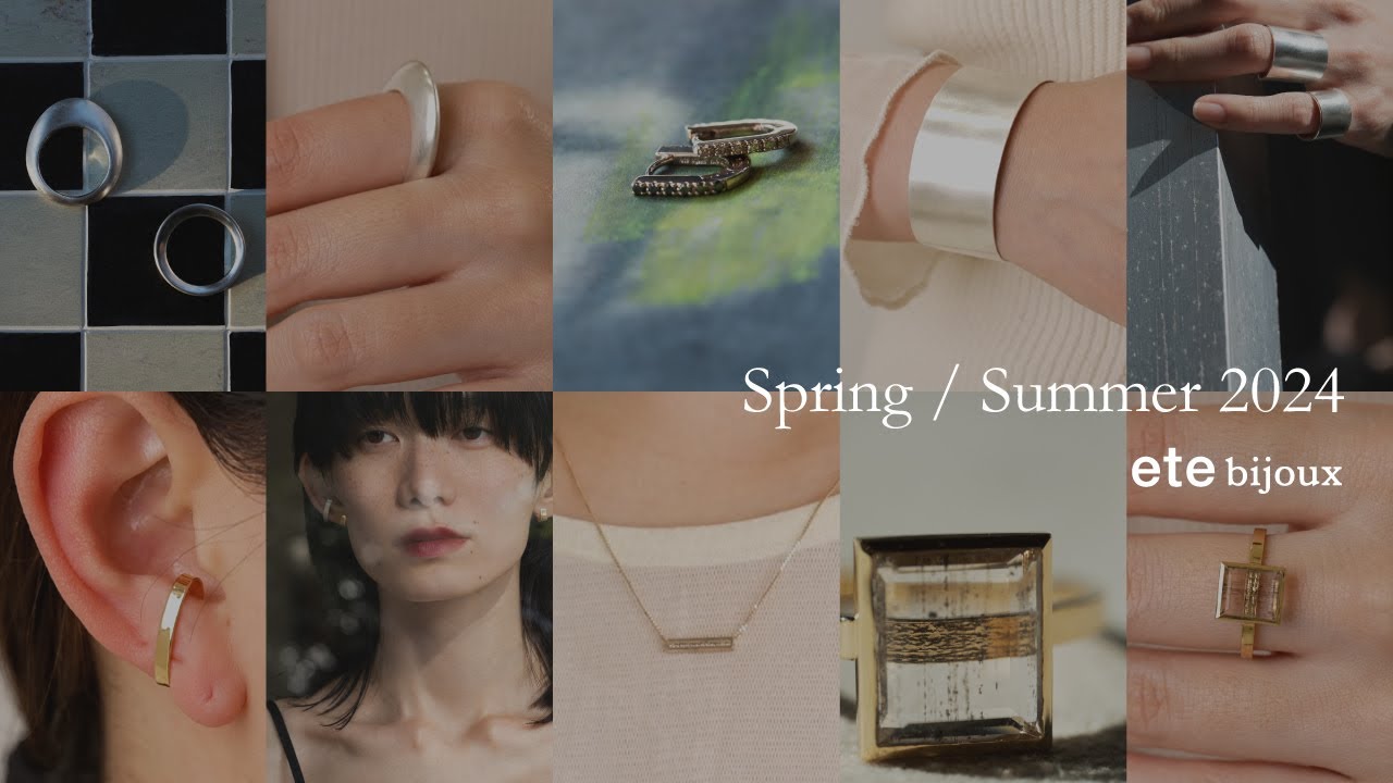 ete WGホワイトゴールド ダイヤモンド5連 パーティクル ピアス ete bijoux】SSコレクション！人気のRe-growやParticleの新作が登場し