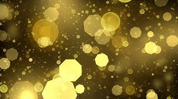 Golden Bokeh Particles Free Motion Backgrounds for wedding invitation  || Free Vj Loop Footage