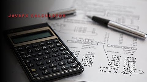 JavaFX Calculator Demo