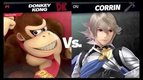 Black Koffee(Donkey Kong) vs Level 9 CPU(Corrin) - Super Smash Bros Ultimate