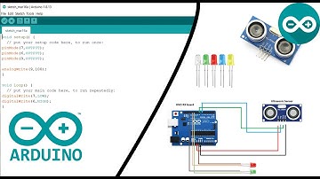 Code from Arduino for LED with Ultrasonic Sensor(part5)