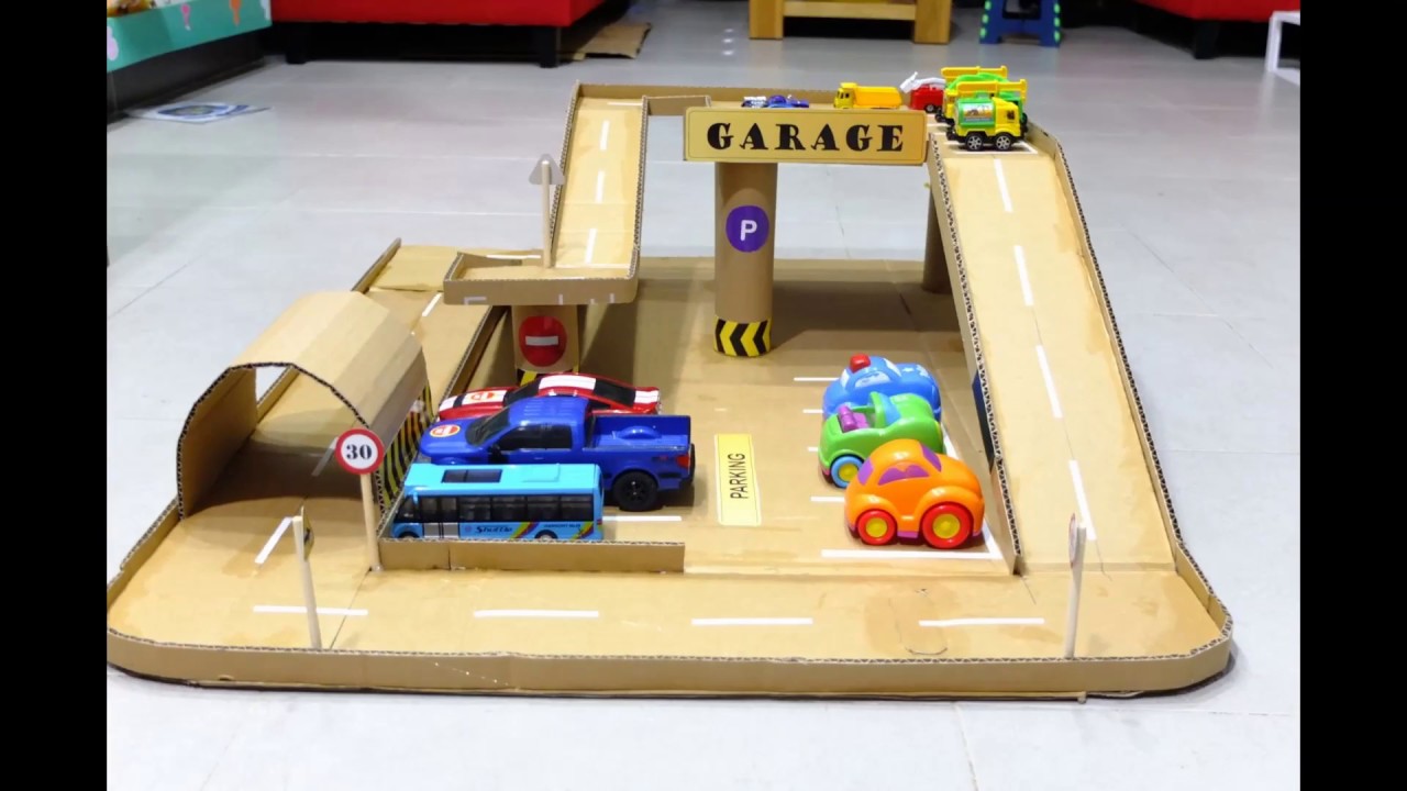 diy toy car garage