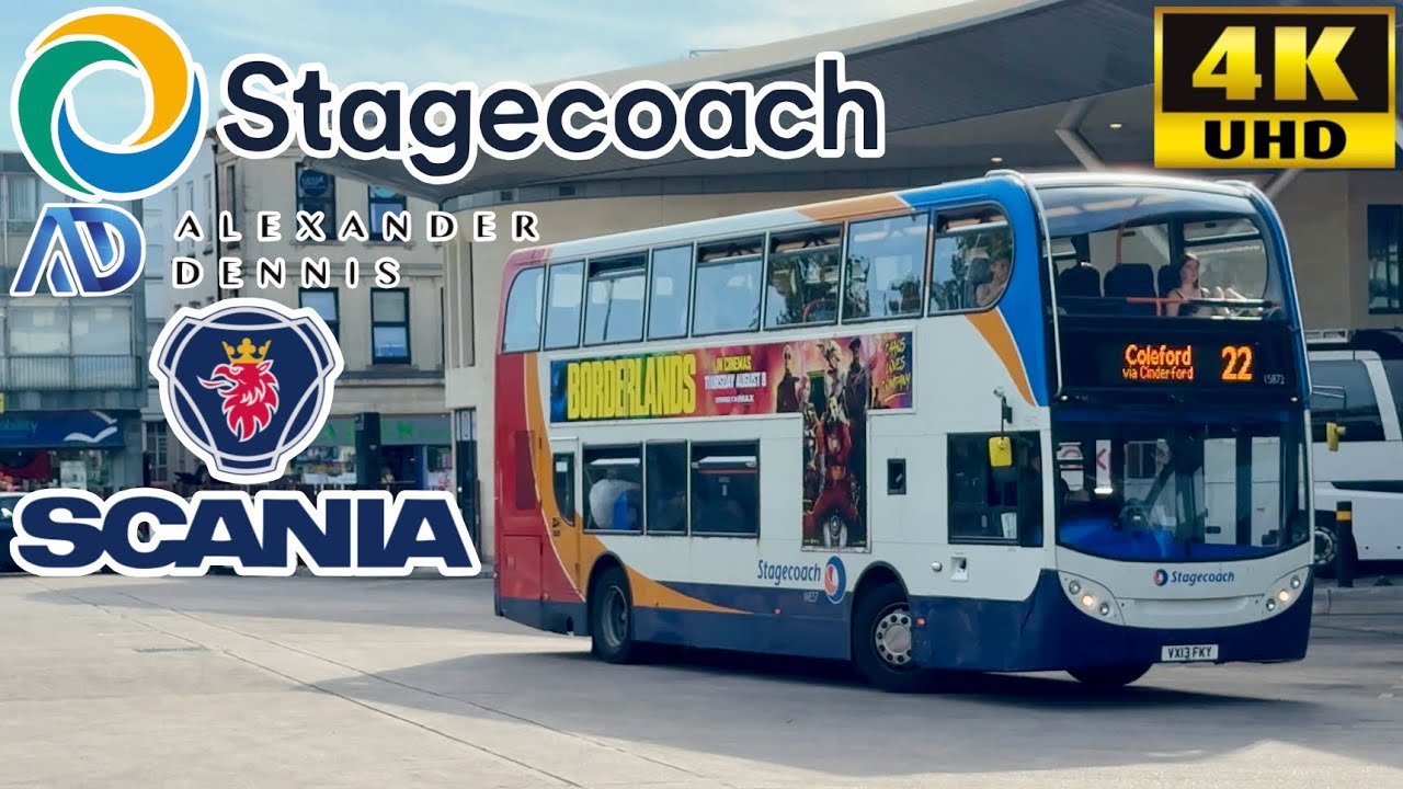 [Stagecoach West: 22 Gloucester to Coleford via Littledean, Cinderford, Ruardean] E400 Scania N230UD