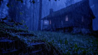 Barulho de Chuva para Dormir Profundamente e Relaxar  Som de Chuva e Trovões no telhado à Noite #90