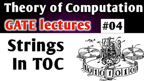 Basic Operations on Strings | Strings in Theory of Computation in Hindi | TOC GATE lectures