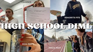 day as a SENIOR IN HIGH SCHOOL (classes, track meet, friends)