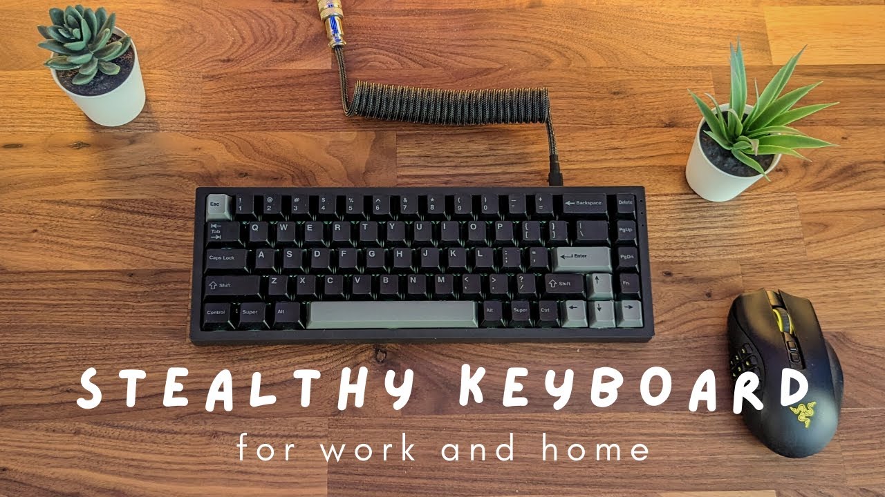 Building a Quiet NK65 Stealth Keyboard for my Husband's Minimal Setup