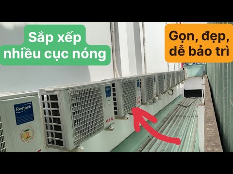 Kho Tư liệu Xây dựng – Cách bố trí cục nóng máy lạnh gọn, đẹp, dễ bảo trì của toà nhà nhiều máy lạnh