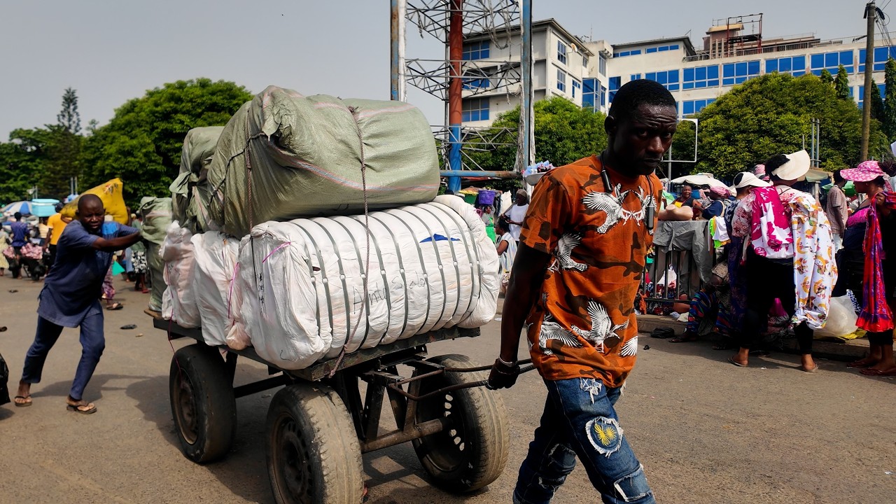 OPEN AFRICAN MARKET WALK GHANA ACCRA 27/FEB/2026