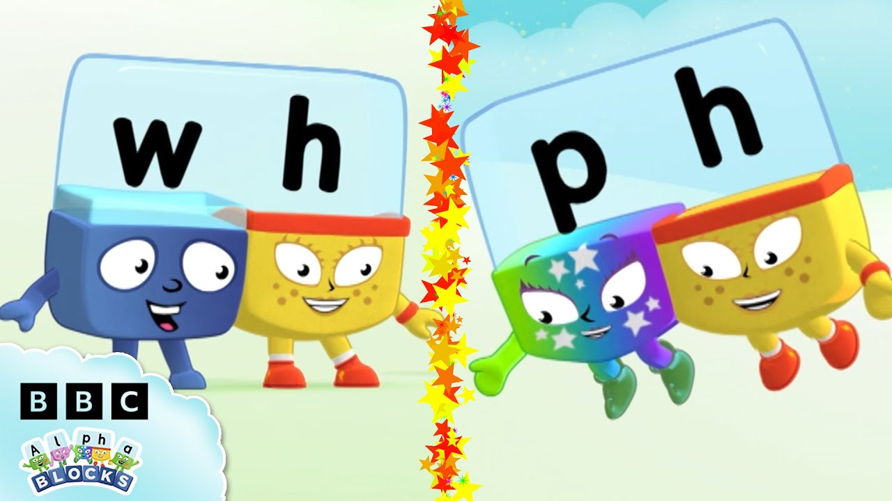 WH and PH Spelling  Quick Learning  Learn the Alphabet  Alphablocks