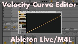 MIDI Velocity Curve Editor V3 Max for Live device for Ableton Live