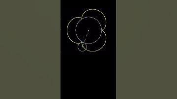 Three cusp epicycloid animation, code for the animation in description.  #shorts