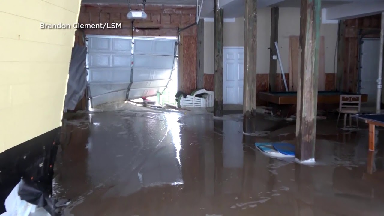 Waves Crash Into Topsail Homes As Hurricane Florence Moves Along NC Coast