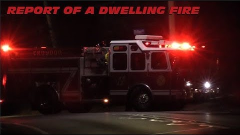 Fire Companies Responding to Report of Dwelling Fire in Bristol Township