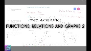 Functions, Relations and Graphs: Part 2 |  CSEC Mathematics | Prism Caribbean