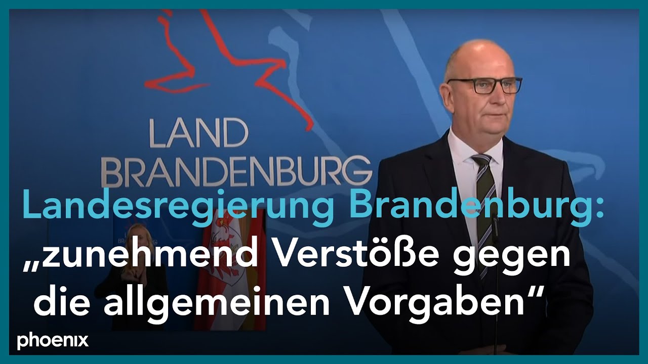 Pressestatement von Brandenburgs Ministerpräsident Dietmar Woidke (SPD)