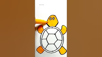 How to draw tortoise🐢|| Easy tortoise drawing #shorts#video#viral#youtubeshorts#tortoise#shortvideo