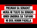 Pikunan Sa Senado! Mura Ni Tulfo Sa Senado Hindi Umubra Sa Tapang Ni Idol Robin Padilla