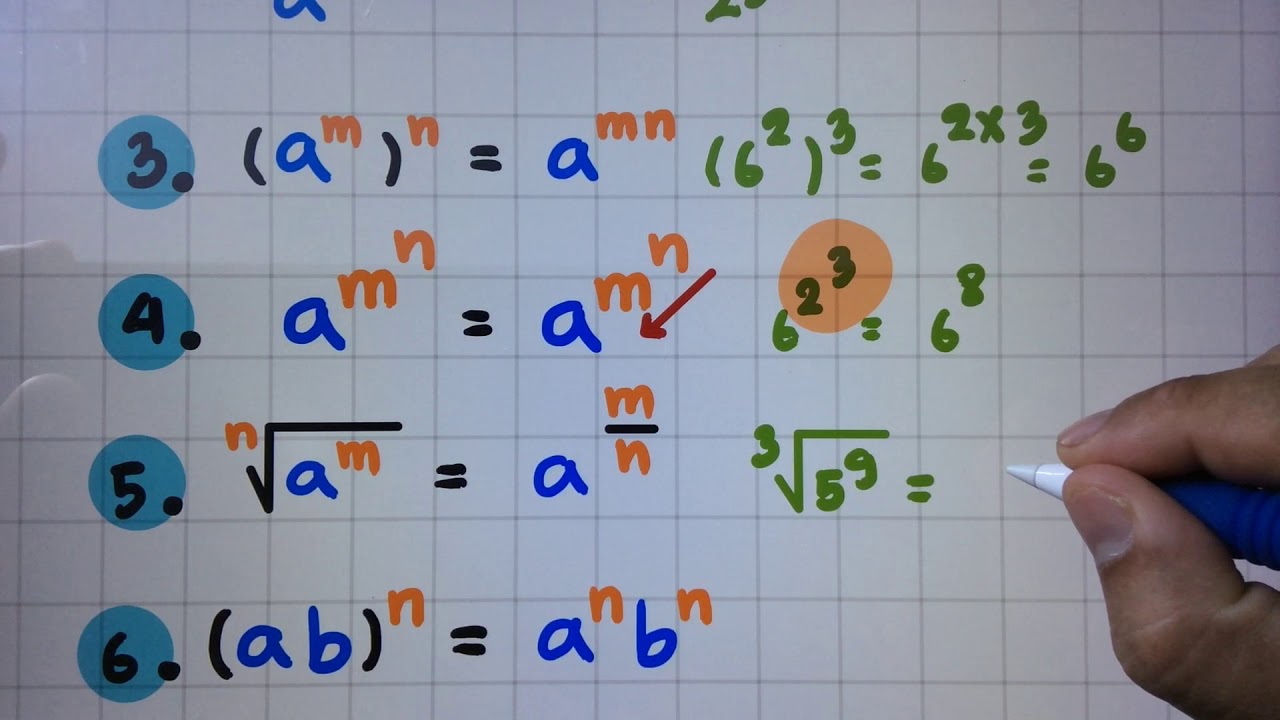 วิธี ทํา เลข ยก กํา ลัง  New  [ตอนที่ 2] ทฤษฎีบทของเลขยกกำลัง