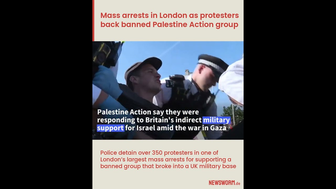 Mass Arrests In London 365 Detained For Supporting Banned Group Palestine Action