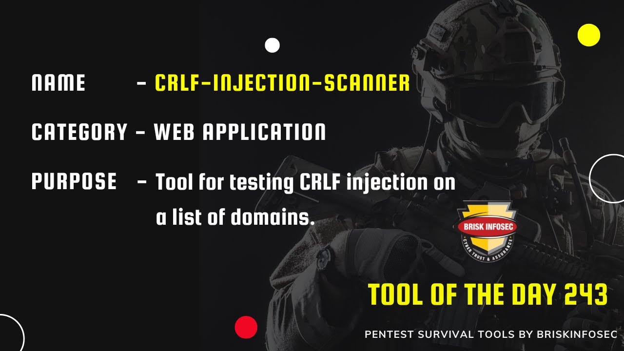 CRLFInjectionScanner Tool for Testing CRLF Injection YouTube