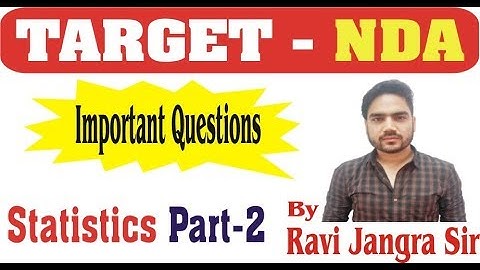 7:00 PM_Maths For NDA/Short Tricks/Statistics Class 9 By Ravi Jangra Sir