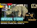 4K | Incredible Triceratops Dinosaur Meet &amp; Greet at Jurassic World, Universal Studios Hollywood