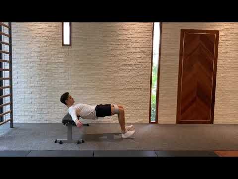 Static hip thrust pulses | Glute band