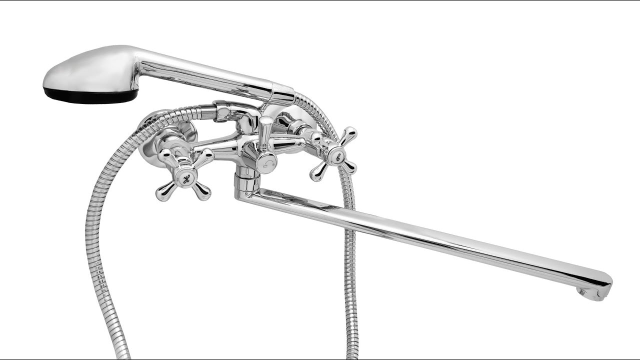 СМЕСИТЕЛЬ ДЛЯ ВАННОЙ РОССИЯ \"ЛИЛИЯ-ПЛ\" - YouTube