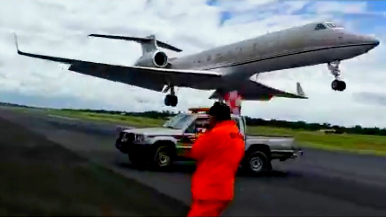 Plane Nearly Hits Car YouTube