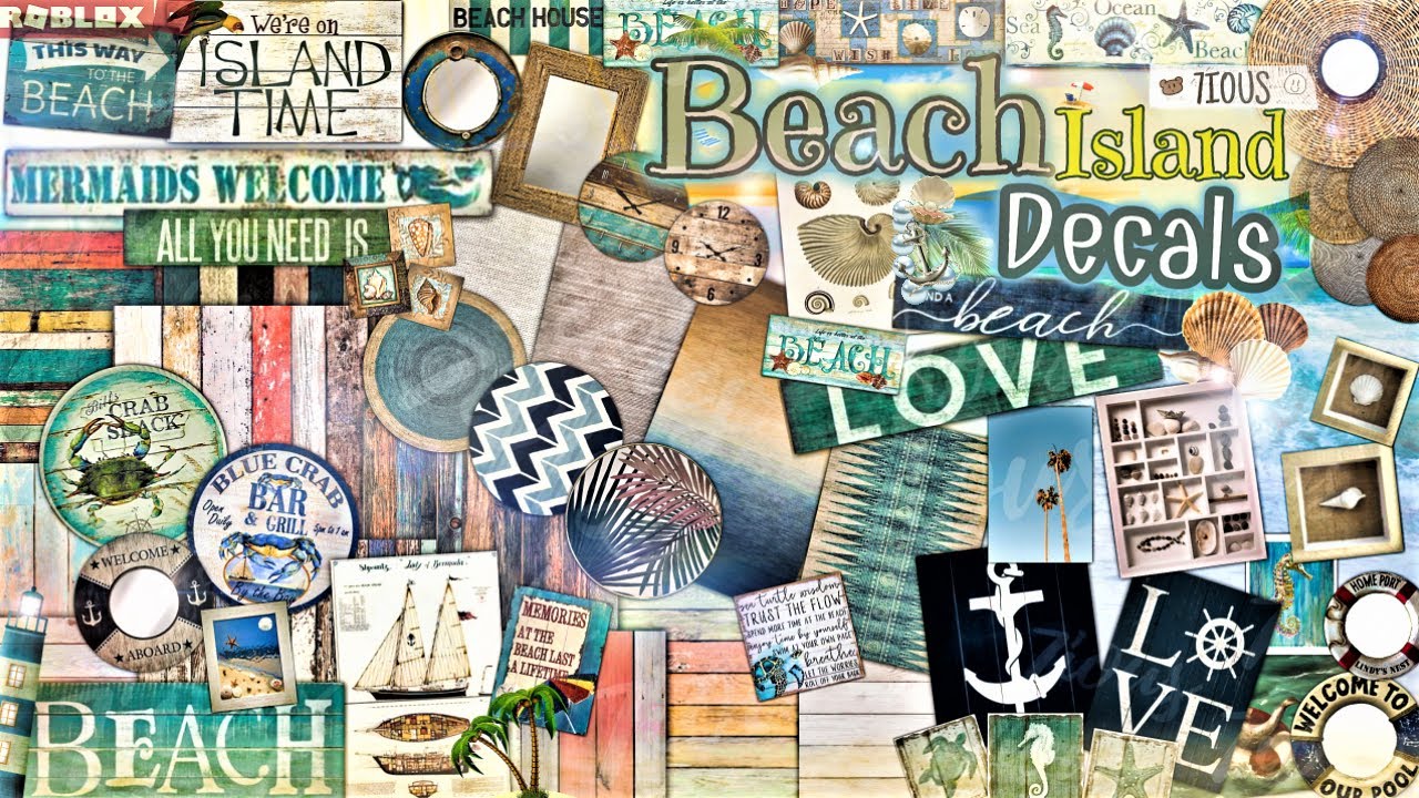 Decals Codes Beach & Island Themed, Decals Ids