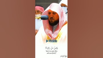 {والتفت الساق بالساق}إبداع من سورة القيامة للشيخ ماهر المعيقلي #روائع_المعيقلي