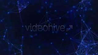 Abstract Dark Blue Digital Internet Social Network Background Motion Graphics